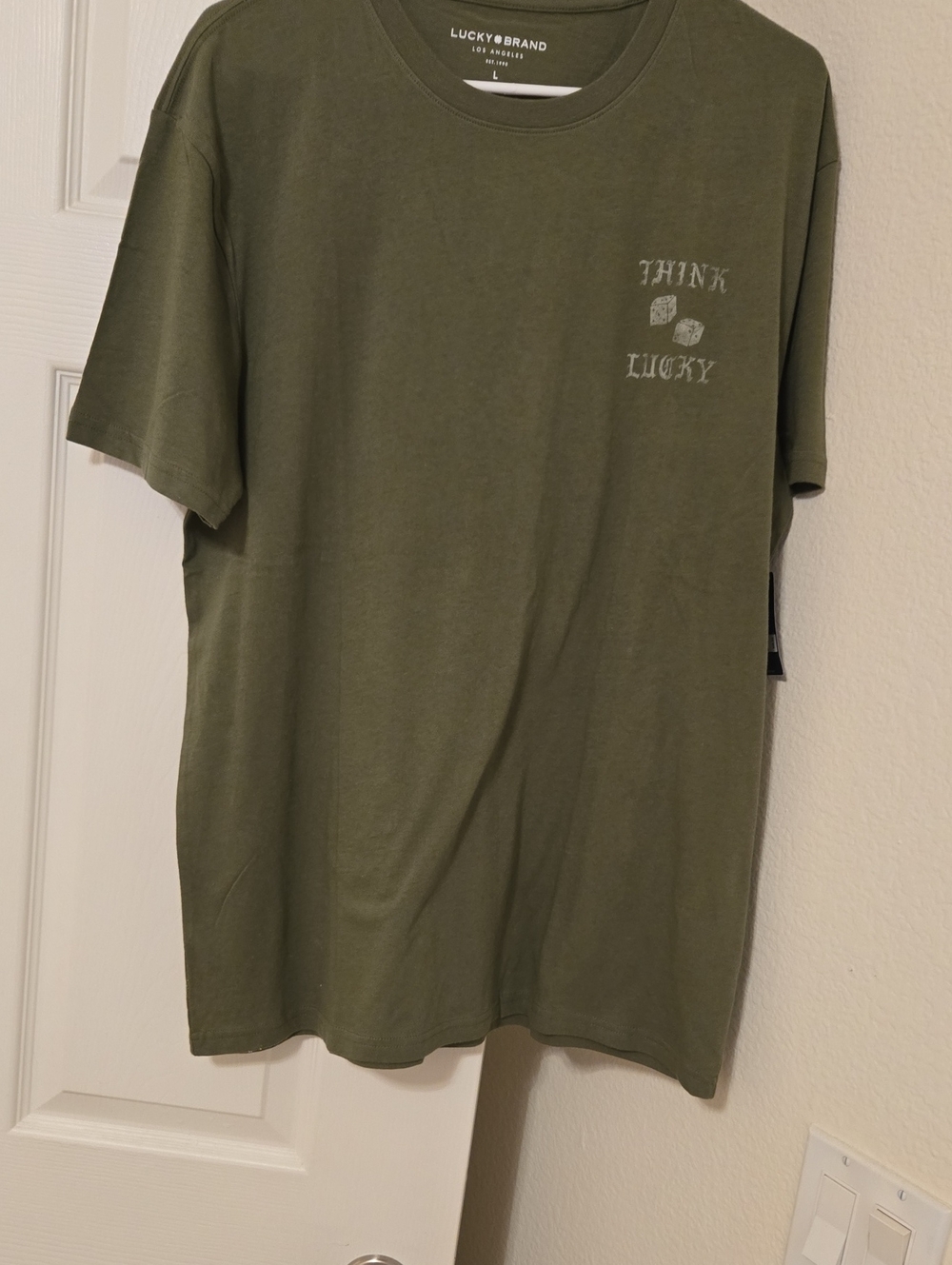 Lucky Brand Olive Green Graphic Tee